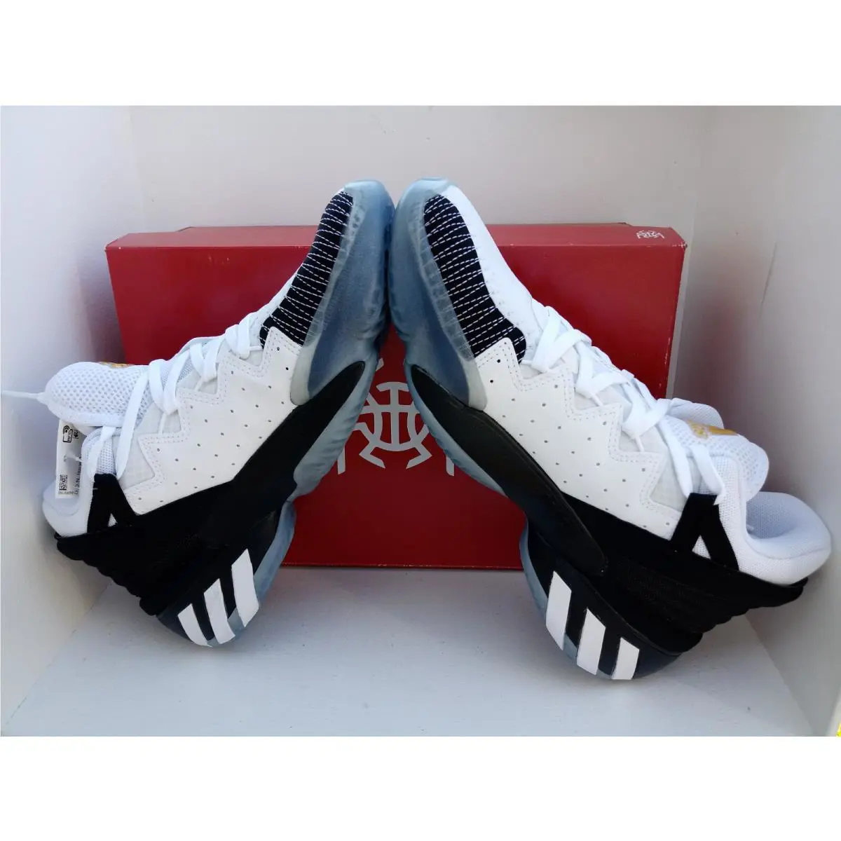 Adidas shoes - D.O.N. ISSUE 2 - ISSUE - FU7384 - WHITE/BLACK-GOLD 2
