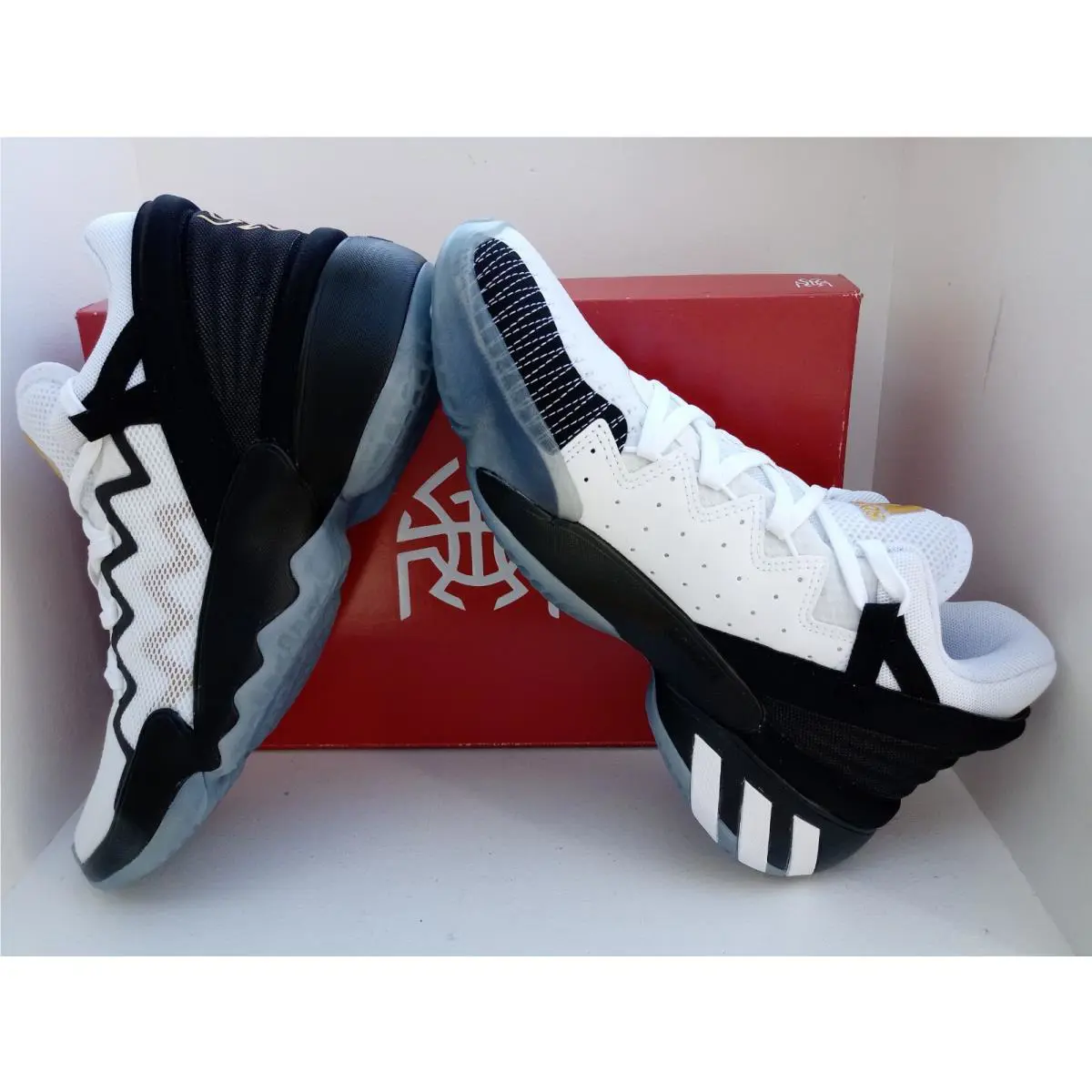 Adidas shoes - D.O.N. ISSUE 2 - ISSUE - FU7384 - WHITE/BLACK-GOLD 15