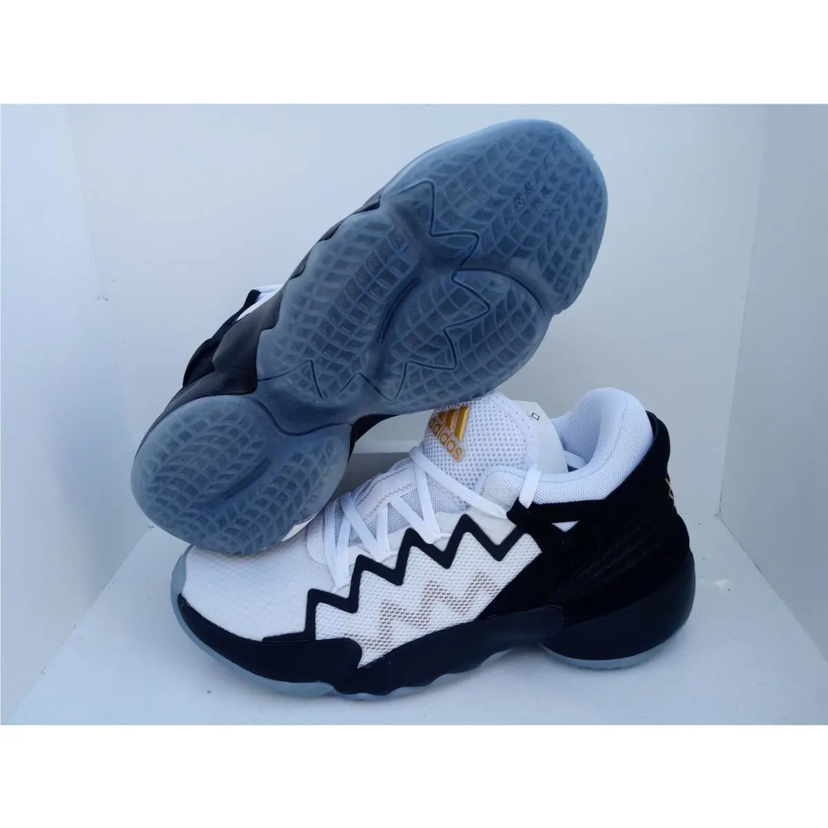 Adidas shoes - D.O.N. ISSUE 2 - ISSUE - FU7384 - WHITE/BLACK-GOLD 16