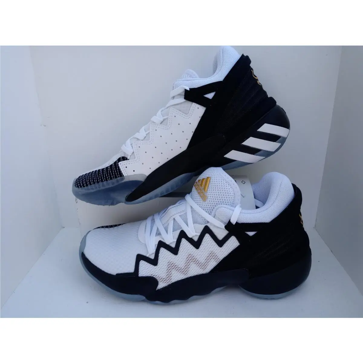 Adidas shoes - D.O.N. ISSUE 2 - ISSUE - FU7384 - WHITE/BLACK-GOLD 17