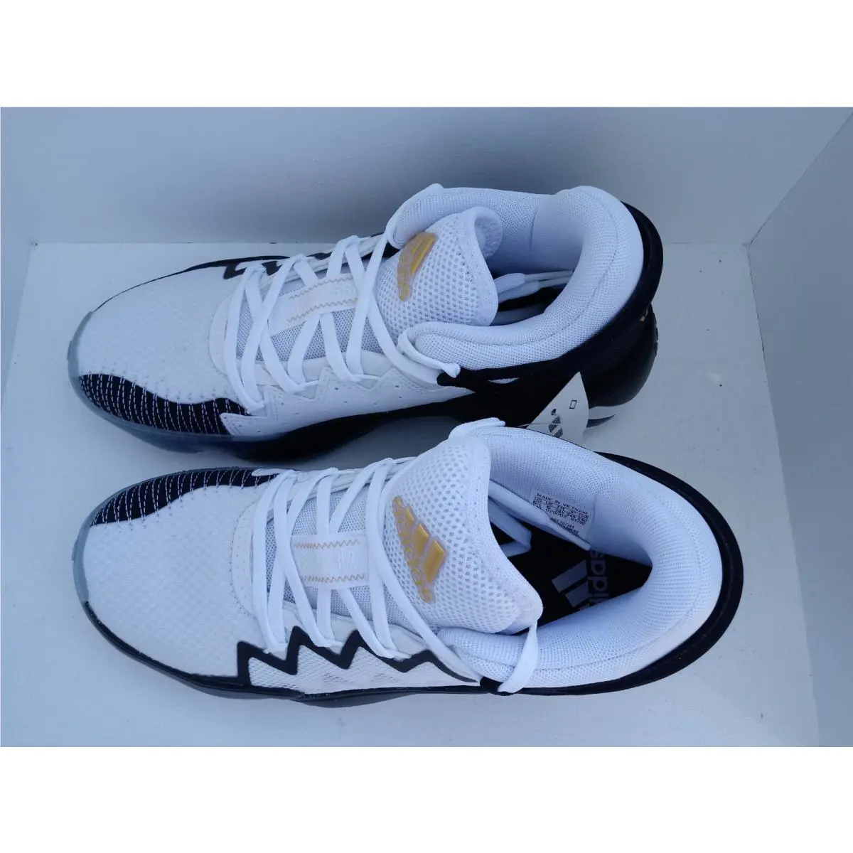 Adidas shoes - D.O.N. ISSUE 2 - ISSUE - FU7384 - WHITE/BLACK-GOLD 18