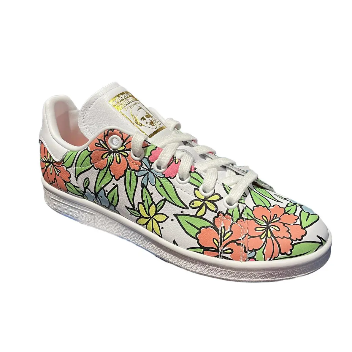 Adidas Originals Women`s Stan Smith GV7895 GV7896 Sneaker - White/Flowers