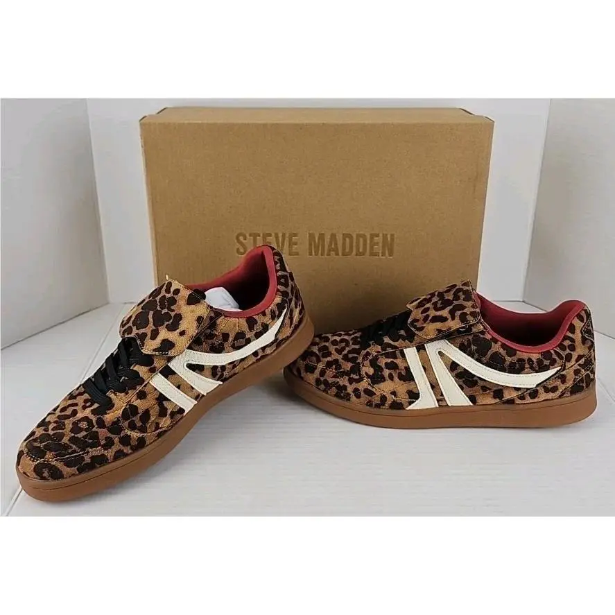 Steve Madden Women`s Madrid Foldover Lace Up Sneakers Size 8.5