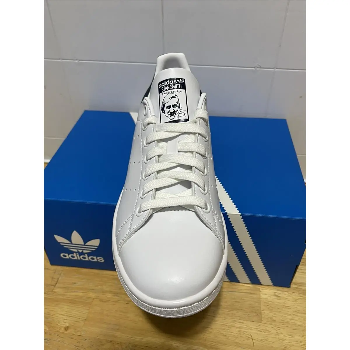 Adidas shoes - Q47224 - Q47224 - Cloud White / Collegiate Navy / Cloud White (UPC: 194817794600) 1