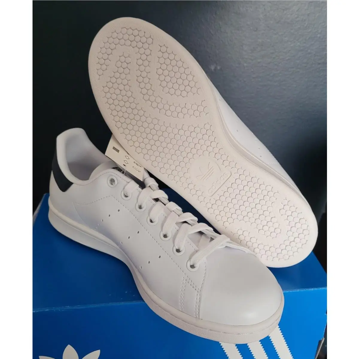 Adidas shoes - Q47224 - Q47224 - Cloud White / Collegiate Navy / Cloud White (UPC: 194817794600) 1