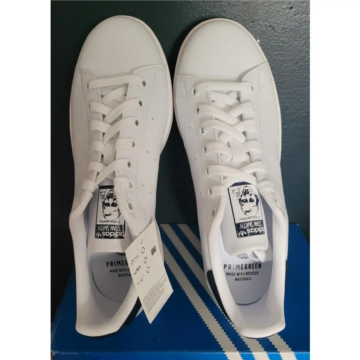 Adidas shoes - Q47224 - Q47224 - Cloud White / Collegiate Navy / Cloud White (UPC: 194817794600) 3