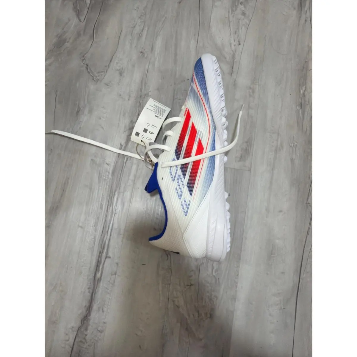 Adidas shoes - F50 LEAGUE TF - LEAGUE - IF1343 - Footwear White/Solar Red/Lucid Blue (UPC: 196478608487) 2