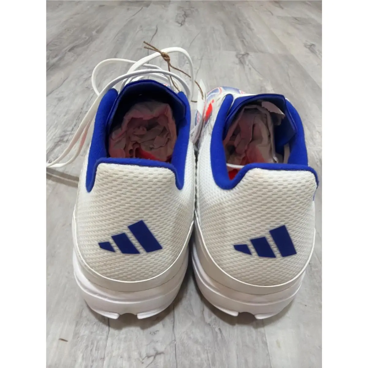 Adidas shoes - F50 LEAGUE TF - LEAGUE - IF1343 - Footwear White/Solar Red/Lucid Blue (UPC: 196478608487) 5