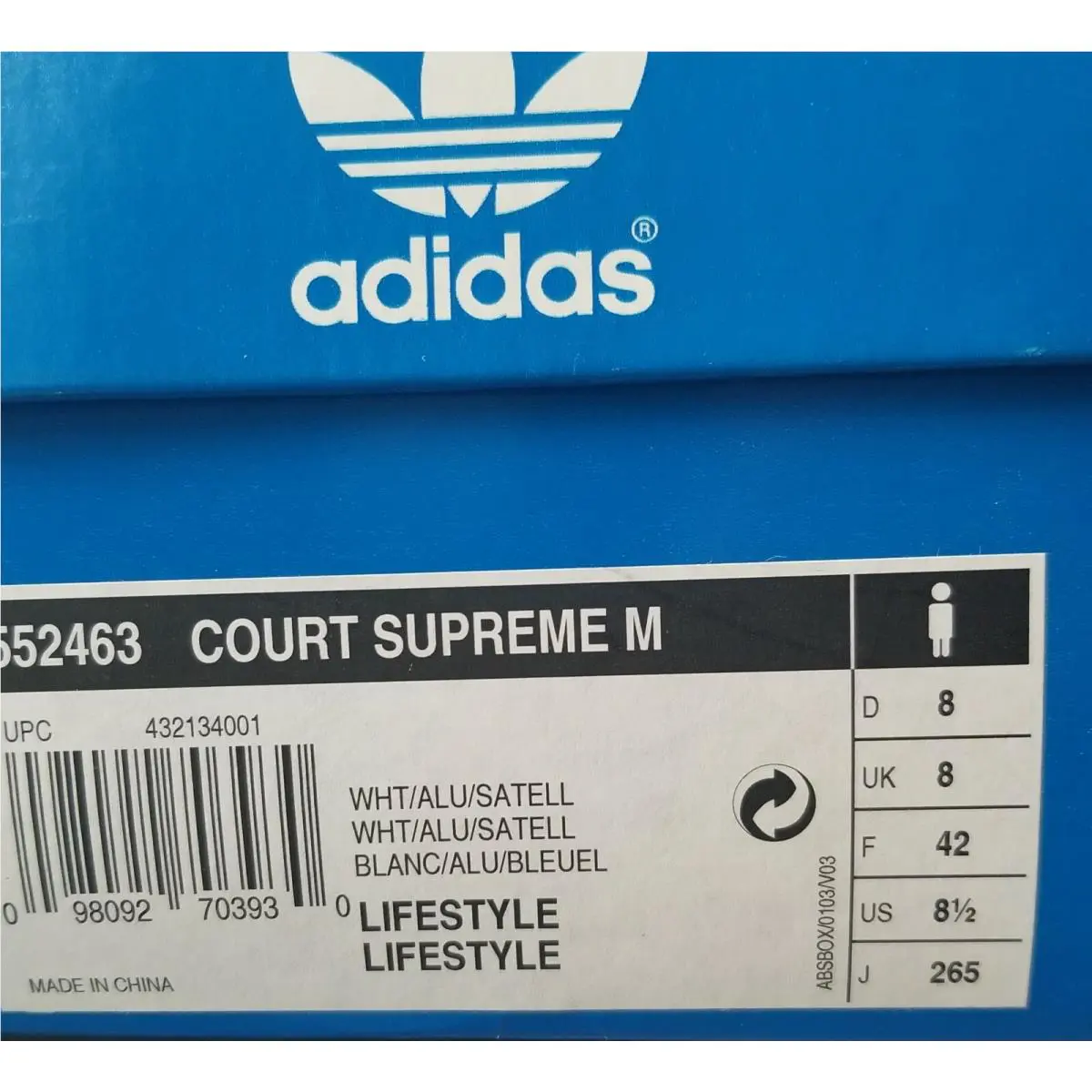 Adidas shoes - Adidas Court Supreme - Court Supreme - 552463 - White (UPC: 098092703930) 3
