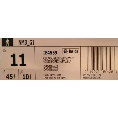 Adidas shoes - adidas NMD G1 - NMD - IE4559 - Black 5