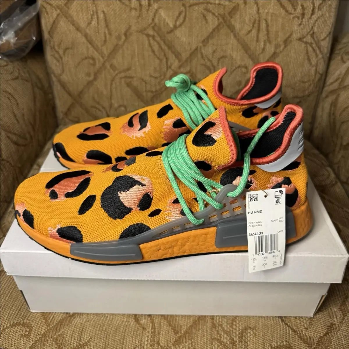Size 12 -  Nmd Hu Pharrell Originals Animal Print - DS by Adidas