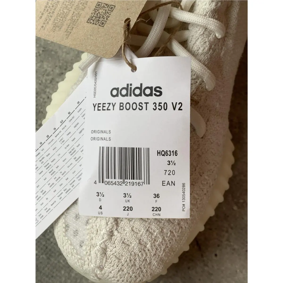 Adidas shoes - adidas Yeezy 350 - Yeezy - HQ6316 - White 7