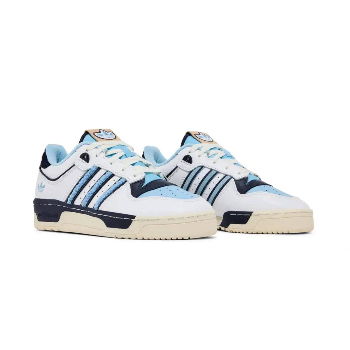 Sz 11.5 - Adidas Rivalry Low 86 `tar Heels` - White