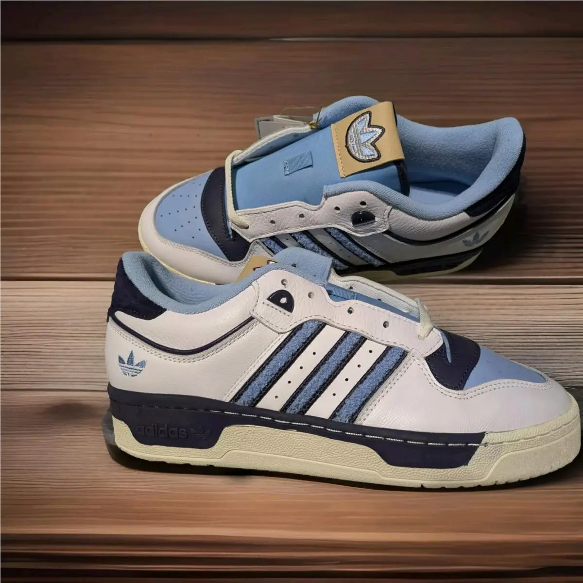 Mens Adidas Rivalry 86 Low FZ6334 with Doc SZ 11.5 - Footwear White/Clear Blue/Shadow Navy