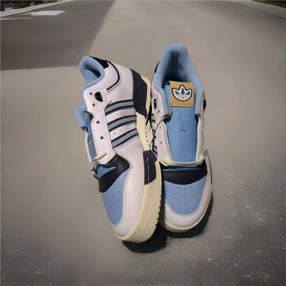 Adidas shoes - adidas Rivalry Low 86 - Rivalry Low - FZ6334 - Footwear White/Clear Blue/Shadow Navy 5