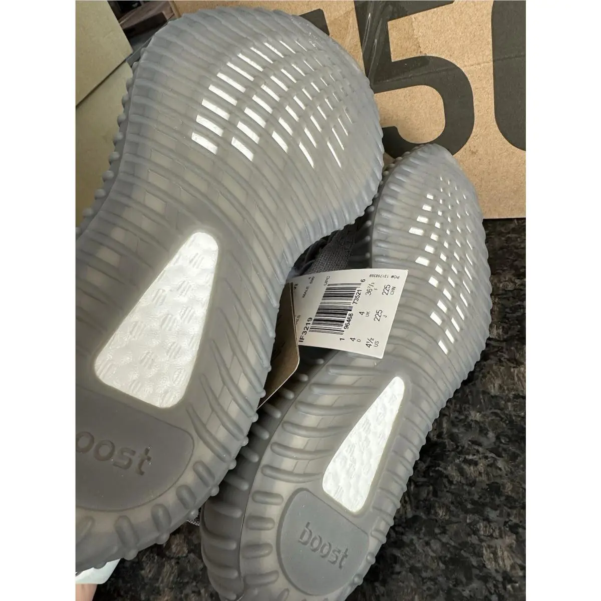 Adidas shoes - adidas Yeezy Boost 350 V2 - IF3219 - Gray (UPC: 0196468735223) 5