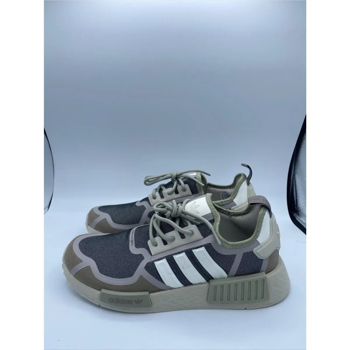 Adidas Men’s Nmd R1 Boost Bliss Brown Beige Black Cream Ultra Shoes Sz 8