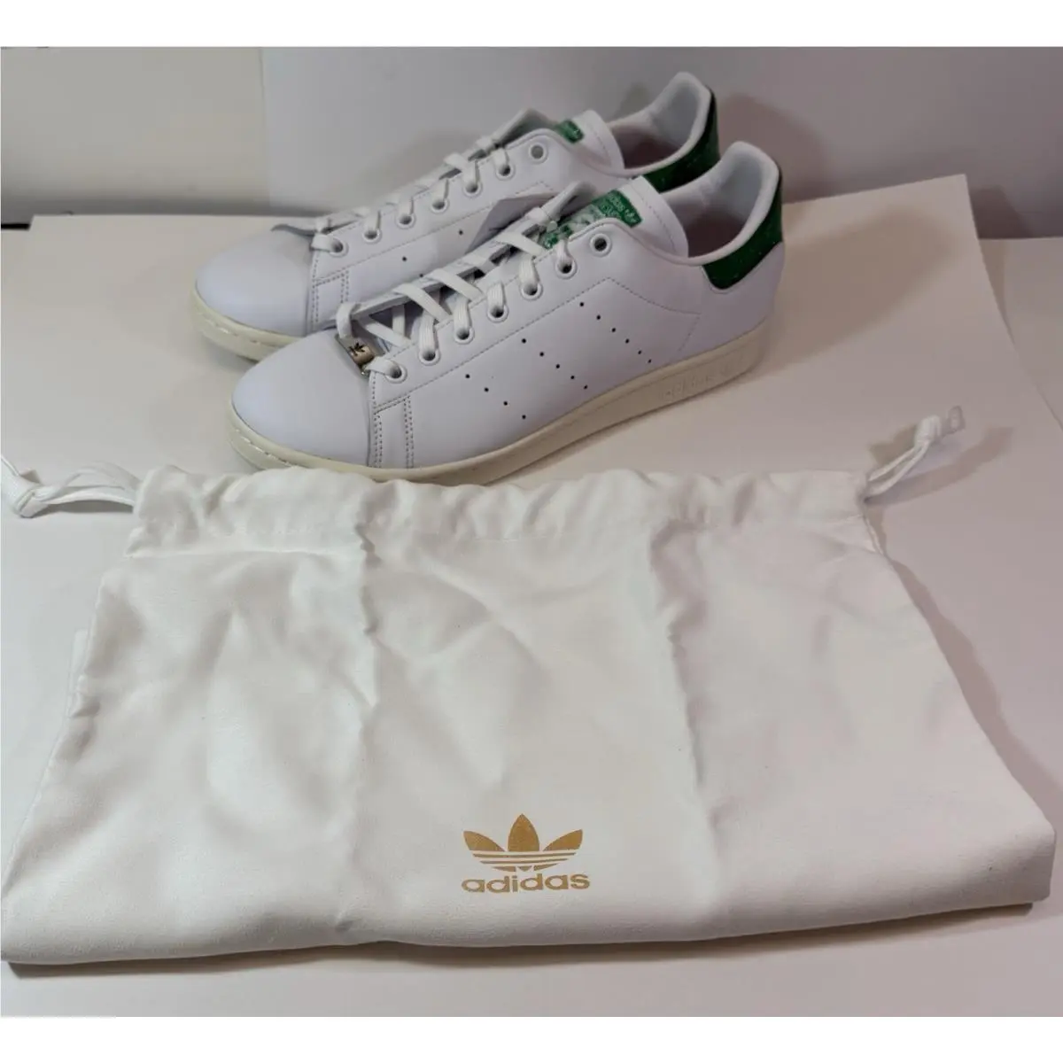 Adidas Stan Smith Swarovski Crystals Men`s Size 10 White Green Shoes FX7482