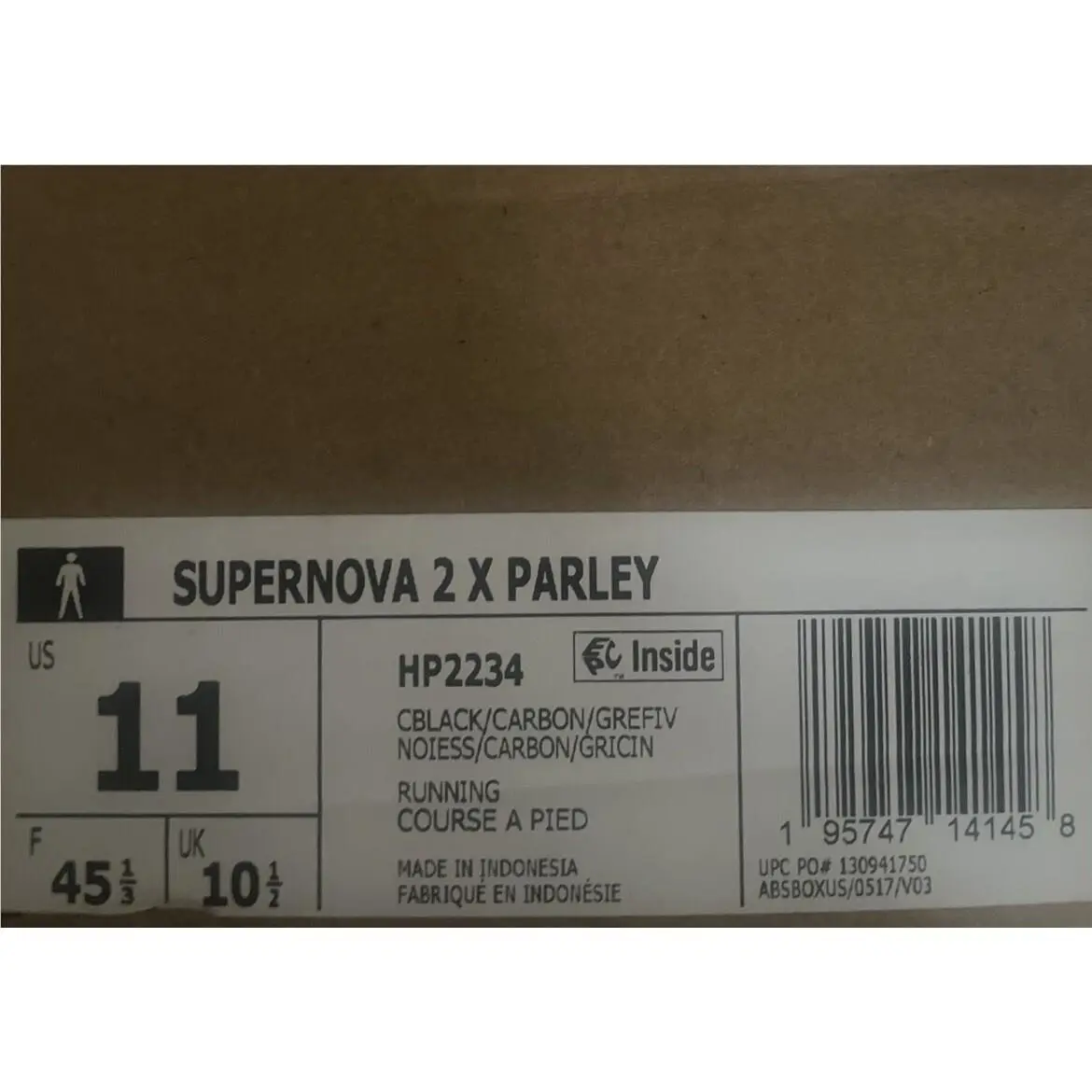 Adidas shoes - Adidas Supernova 2 X Parley - Hp2234 - Core Black / Carbon / Grey Five (UPC: 0195747141458) 0