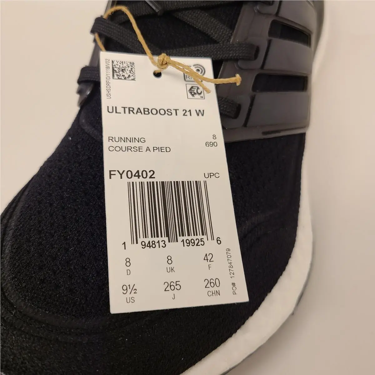 Adidas shoes - Adidas Ultraboost 21 FY0402 - Ultraboost - FY0402 - Black/White (UPC: 194813199256) 10