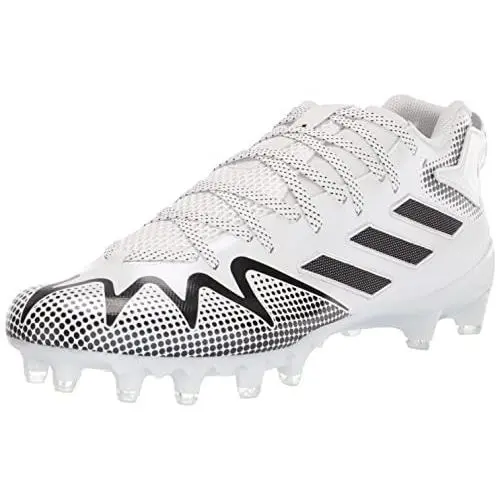 GX4066 Adidas Men`s Freak 22-Team Football Shoe White/black/clear Size 9.5 - White