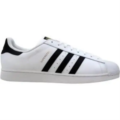Mens Adidas Superstar Running Shoes Lace UP White Size 20 C77124