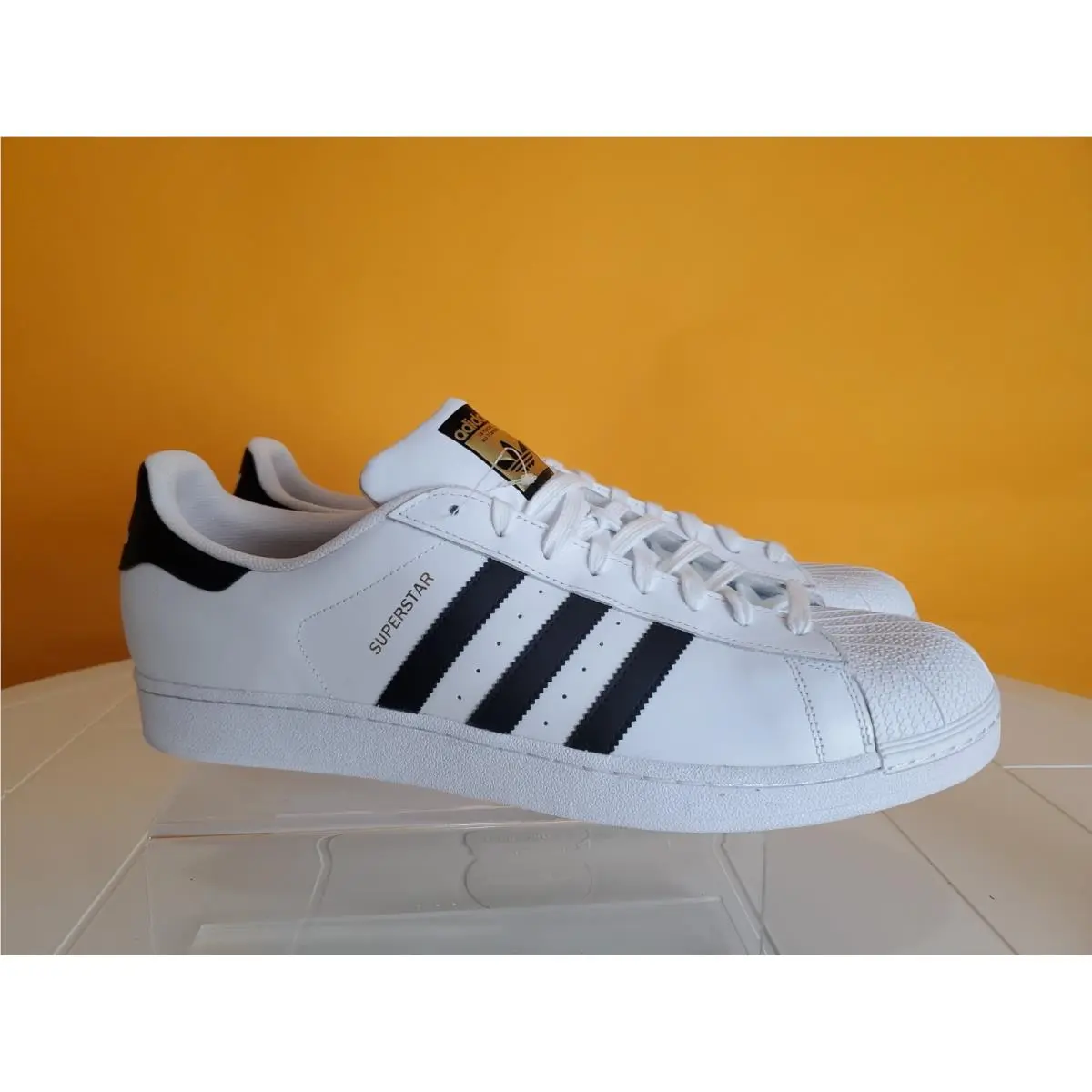 Mens  Superstar Running Shoes Lace UP White Size 20 C77124 by Adidas