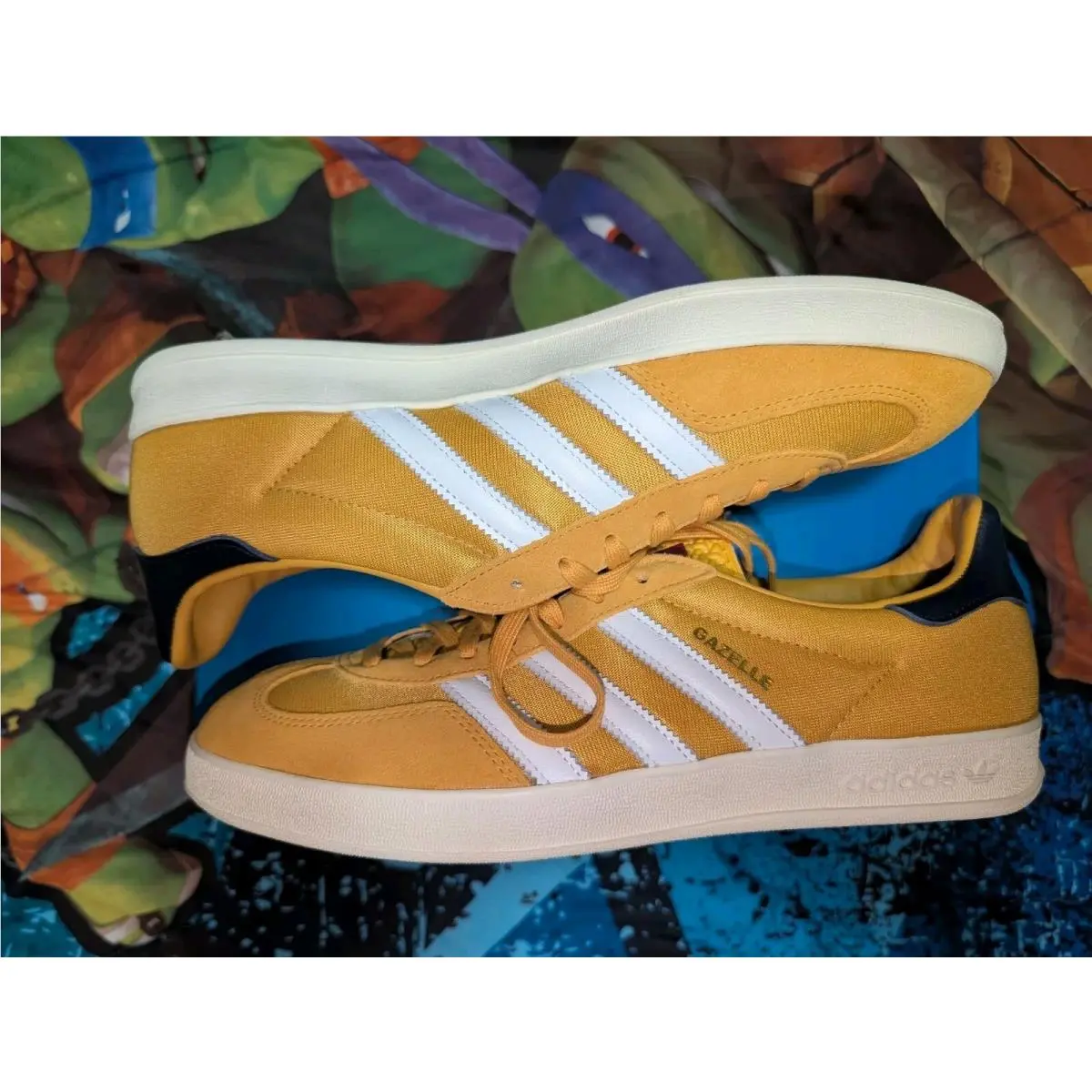 Adidas Gazelle Indoor Casual Shoes Preloved Yellow IE0540 Mens Size 11
