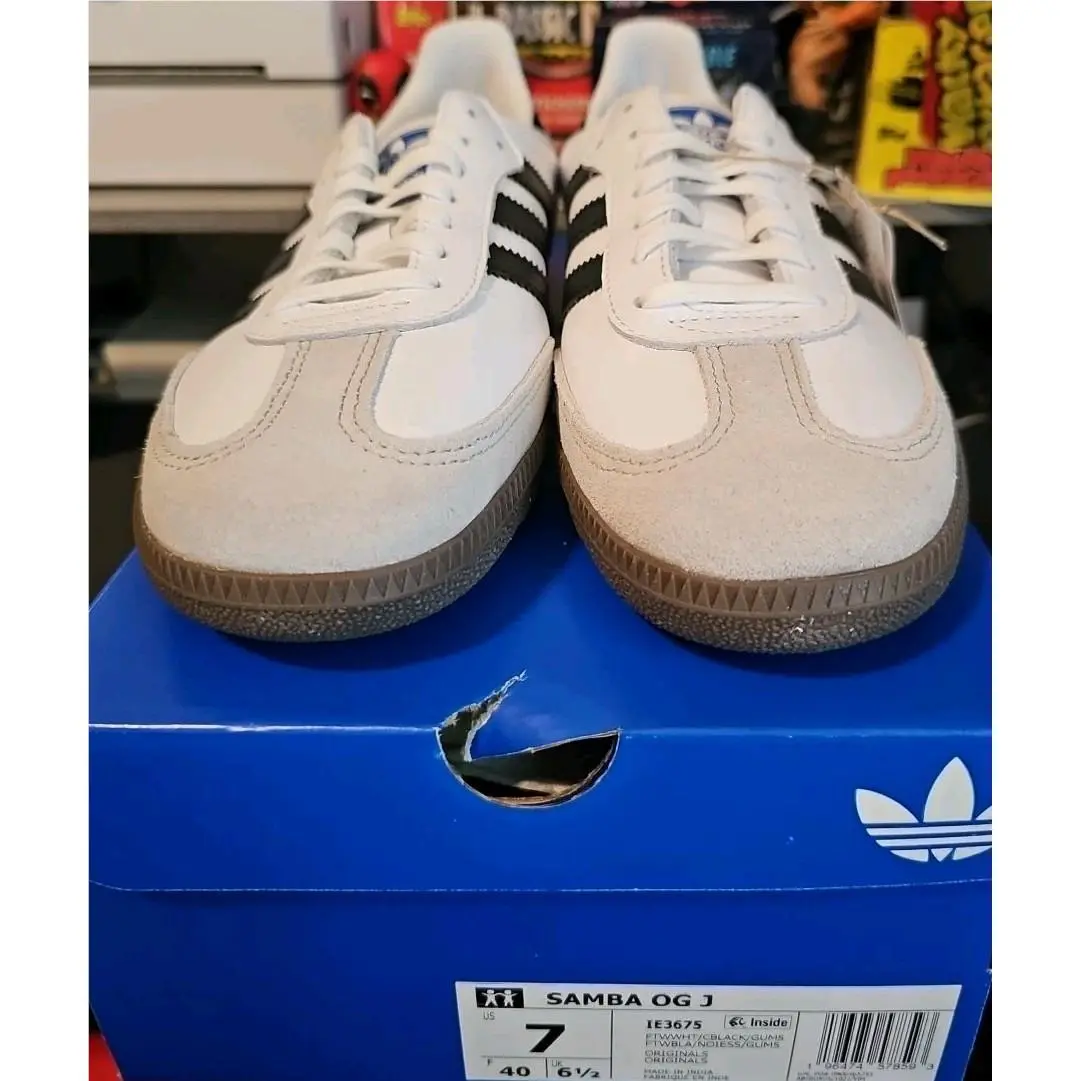 Adidas Samba OG Men’s/youth 7 White/black/gum – IE3675