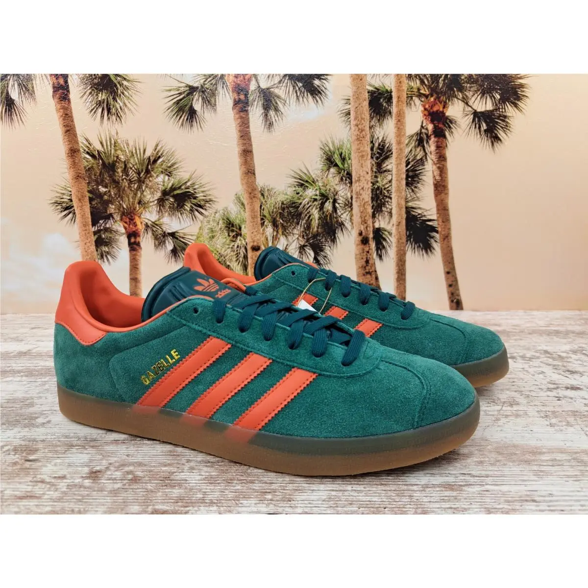 Adidas Gazelle Collegiate Green Preloved Red IG6200 Sneakers Men`s Size 13