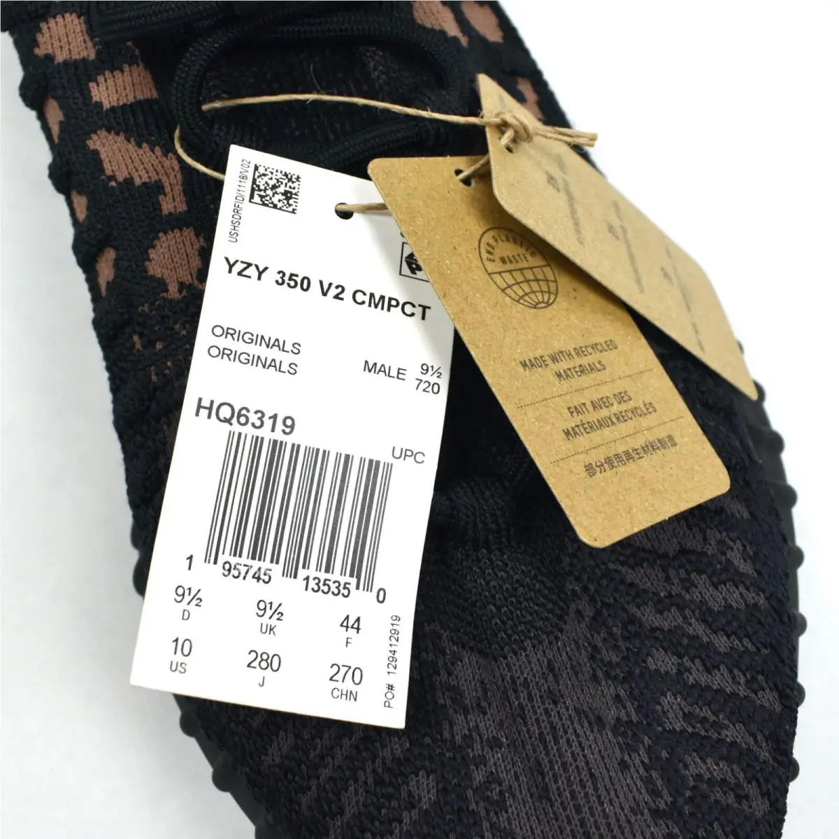 Adidas shoes - Adidas Yeezy 350 V2 - Yeezy - HQ6319 - Black 8