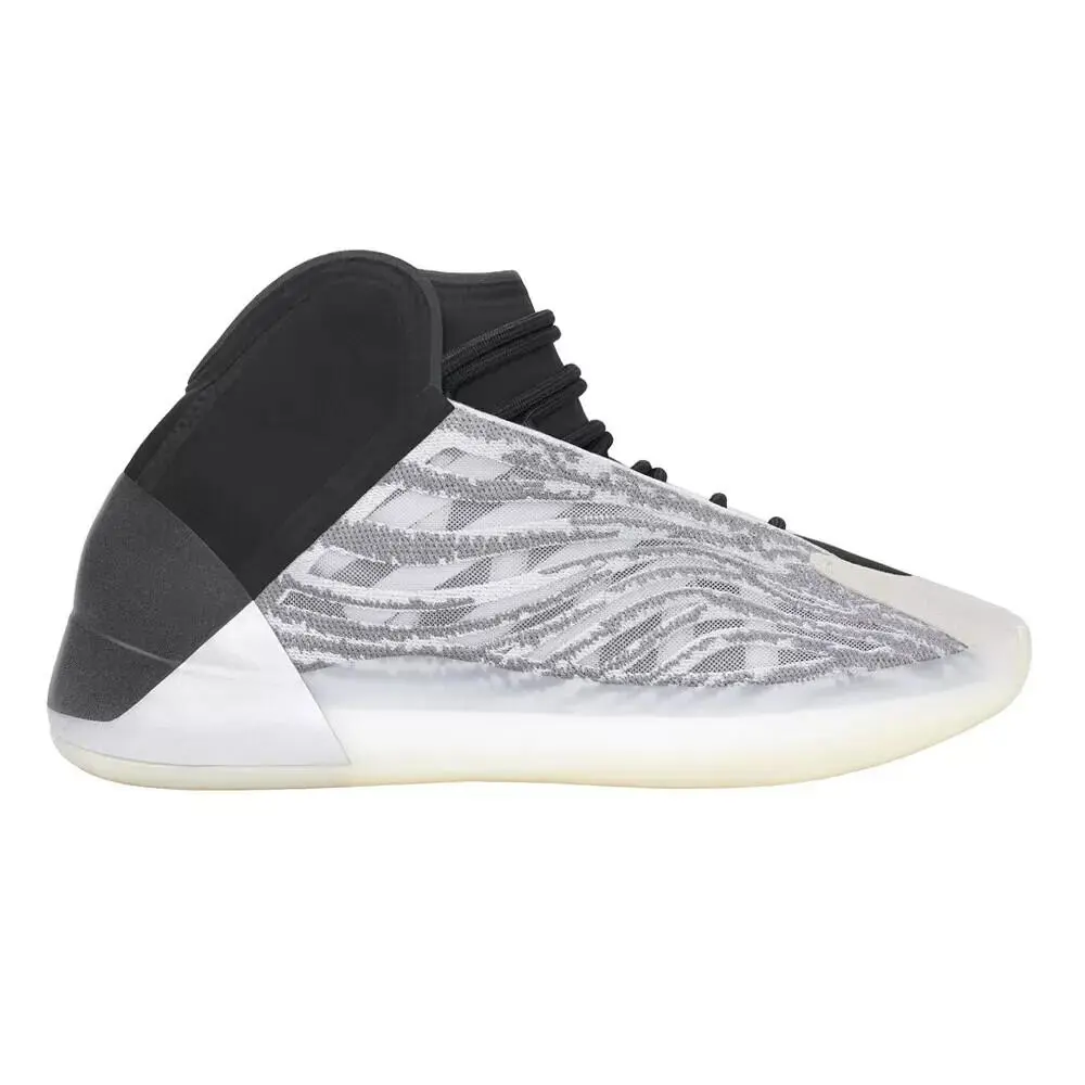 Adidas Yeezy Qntm Basketball Size 5.5 Men`s Grey Sneakers Shoes Q46473 - Gray