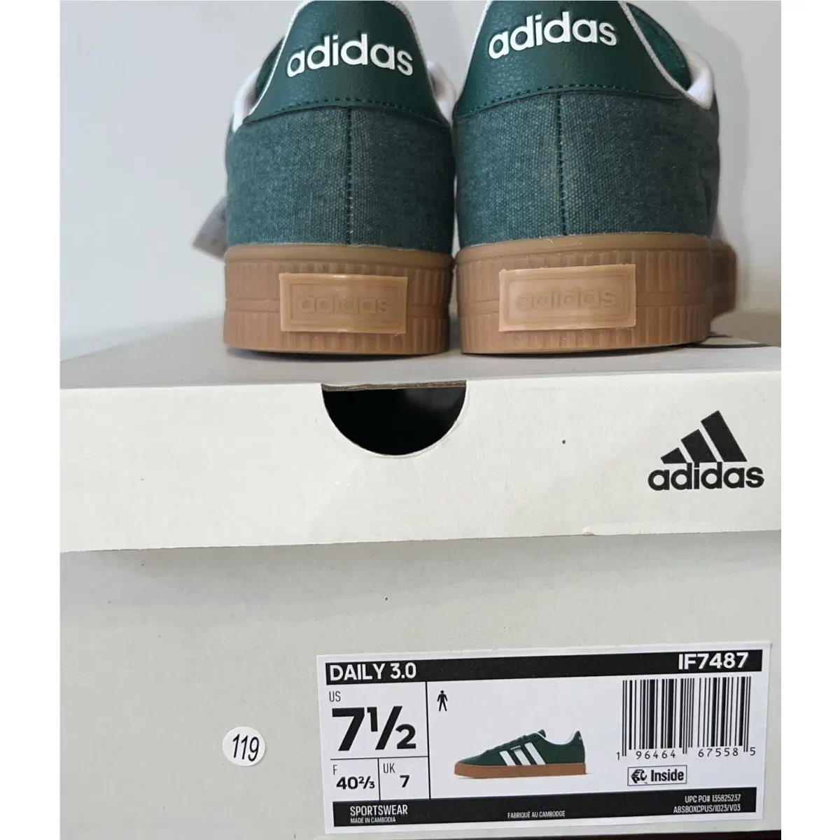 Adidas shoes - adidas Daily 3.0 - Daily - IF7487 - Green (UPC: 0196464675585) 7