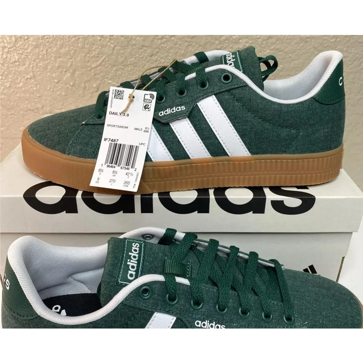 Adidas shoes - adidas Daily 3.0 - Daily - IF7487 - Green (UPC: 0196464675462) 0