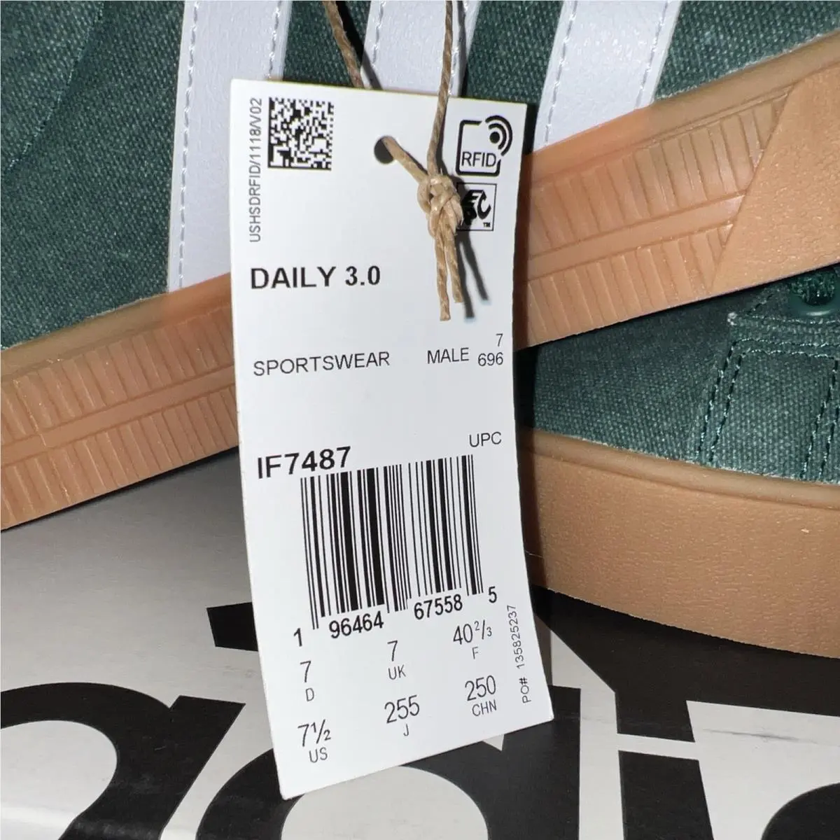 Adidas shoes - adidas Daily 3.0 - Daily - IF7487 - Green (UPC: 0196464675585) 1