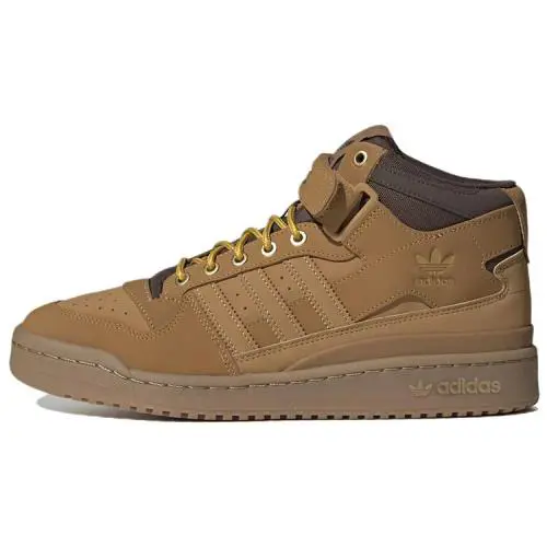 Adidas Men`s Forum Mid Mesa Brown Gum GX7079 Sz 8.5 - Brown
