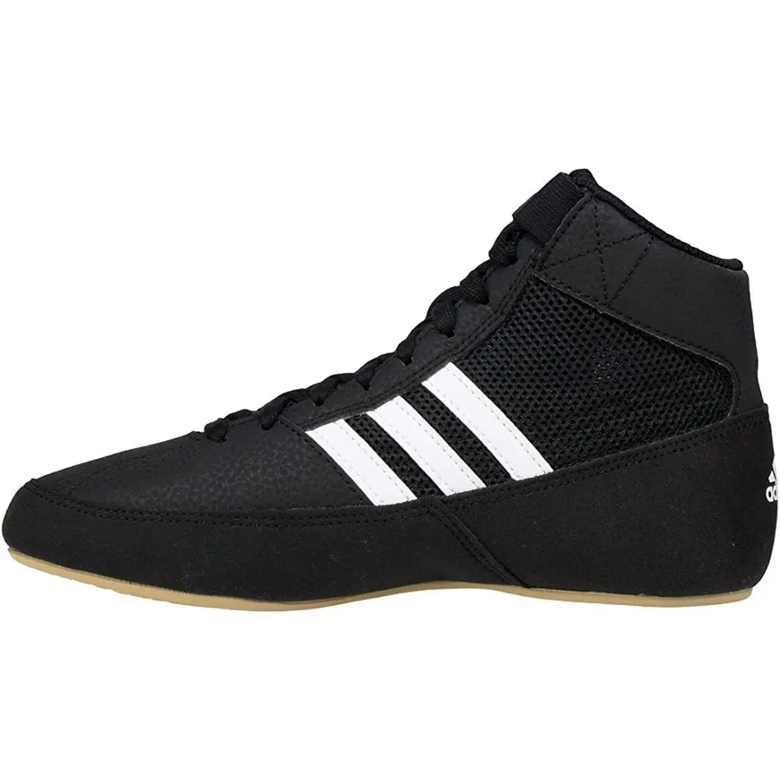 Adidas Hvc Men`s Black White Wrestling Shoes Sports Footwear
