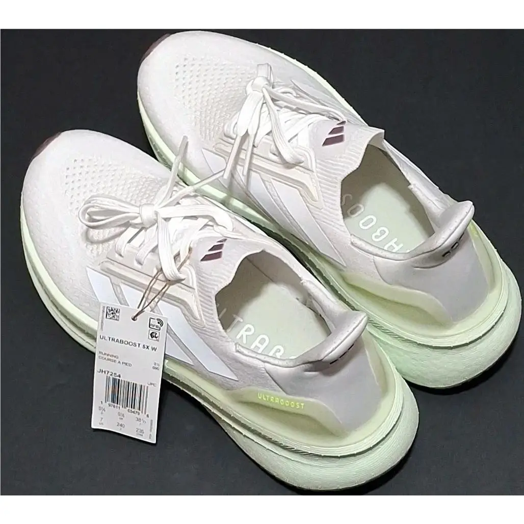 Adidas JH7254 Ultraboost 5X Women`s 7 White Linen/green