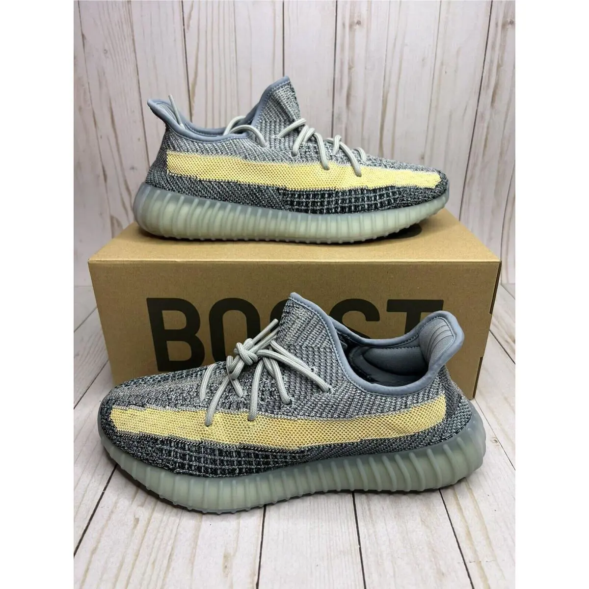 Adidas Yeezy Boost 350 V2 Ash Blue GY7657 Men Sneaker Running Shoes