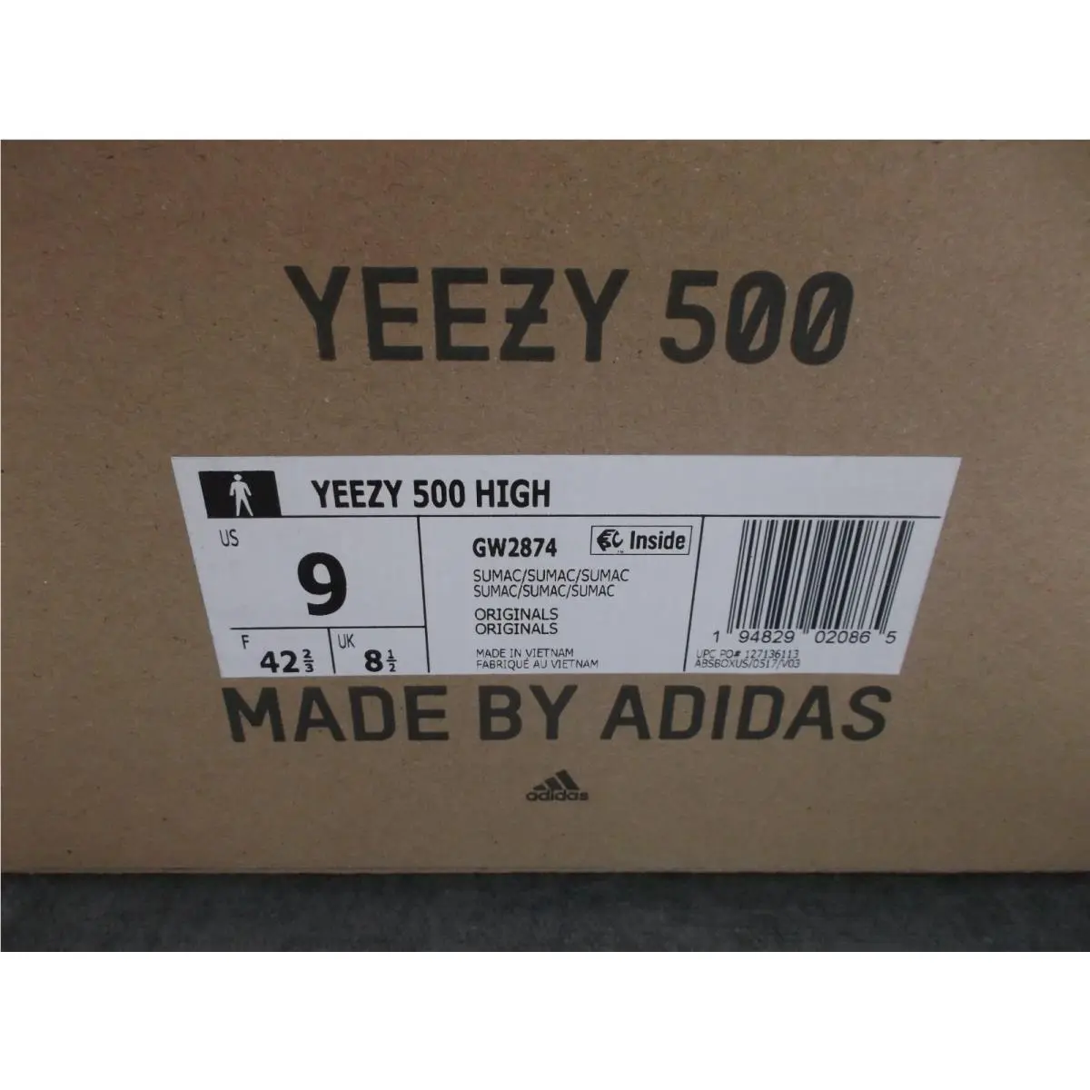 Adidas shoes - adidas Yeezy 500 - Yeezy - GW2874 - Brown (UPC: 0194829020865) 0