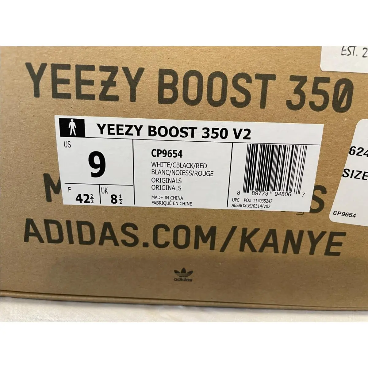 Adidas shoes - adidas Yeezy Boost 350 V2 - CP9654 - White (UPC: 0889773948067) 6