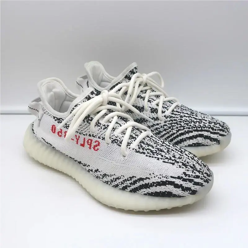 Adidas Yeezy Boost 350 V2 Zebra CP9654 Size 6 Yzy Rnr Wave Free Socks