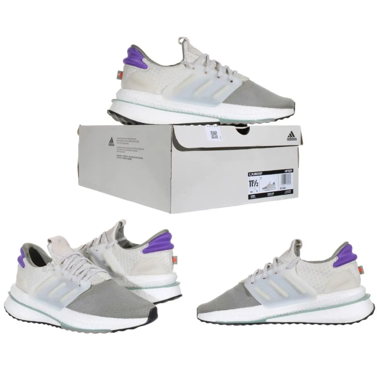 Adidas shoes - adidas X_PLRBOOST - HP3129 - Silver Pebble, Aluminium, Purple Rush (UPC: 196463793280) 1