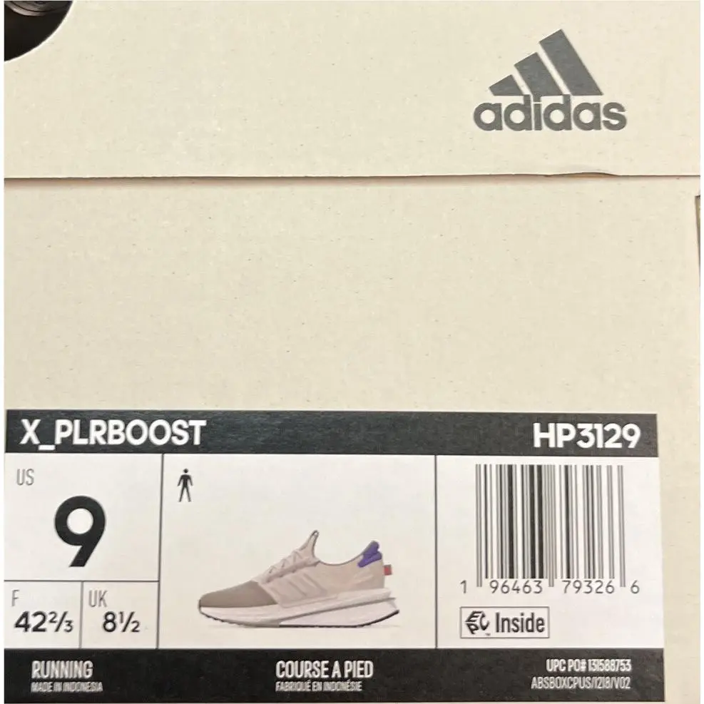 Adidas shoes - adidas X_PLRBOOST - HP3129 - Silver Pebble, Aluminium, Purple Rush 4