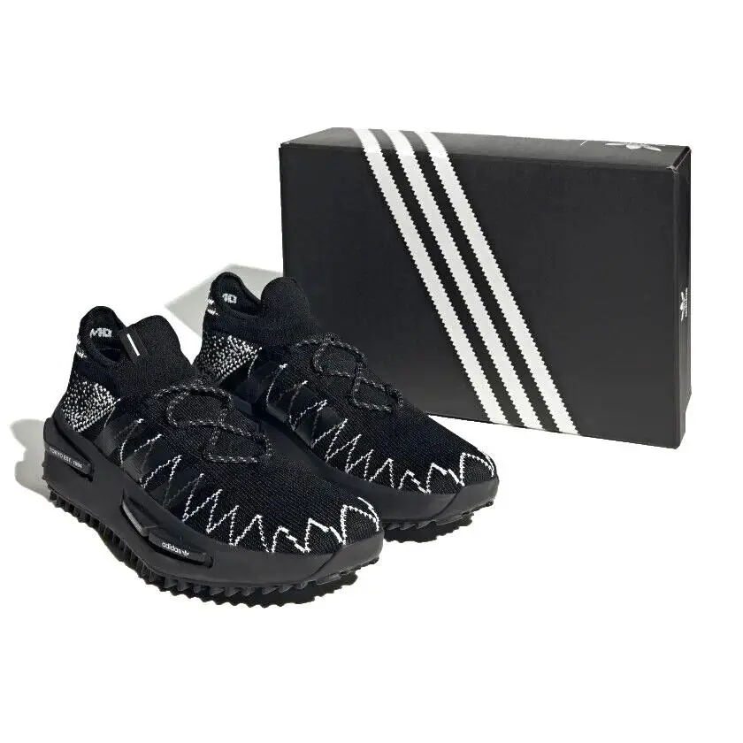 Adidas X Neighborhood Nmd S1 Knit Lug Sole ID4854 Core Black 10M - Rare
