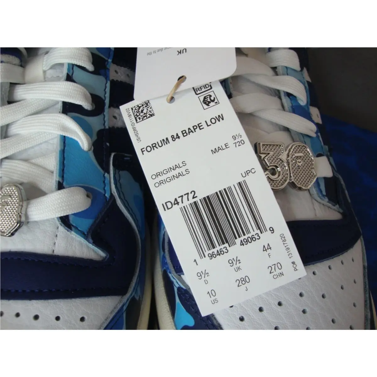 Adidas shoes - adidas Forum 84 Low - Forum Low - ID4772 - Blue (UPC: 196463490639) 9