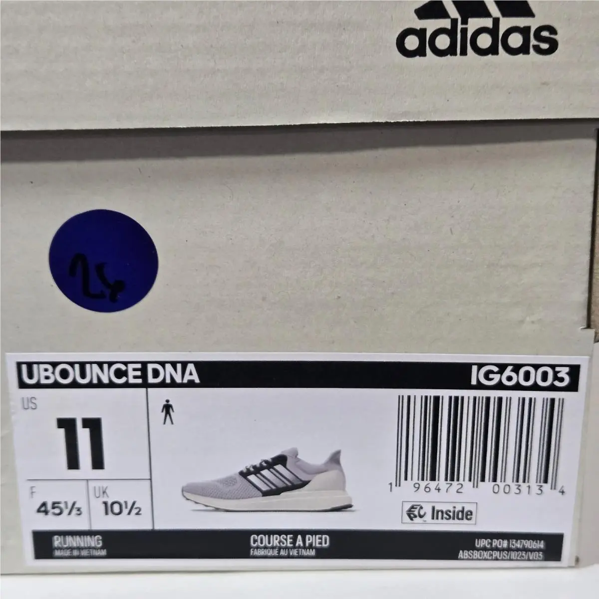 Adidas shoes - adidas UBounce DNA - UBounce DNA - IG6003 - grey two/silver metallic/grey five 6