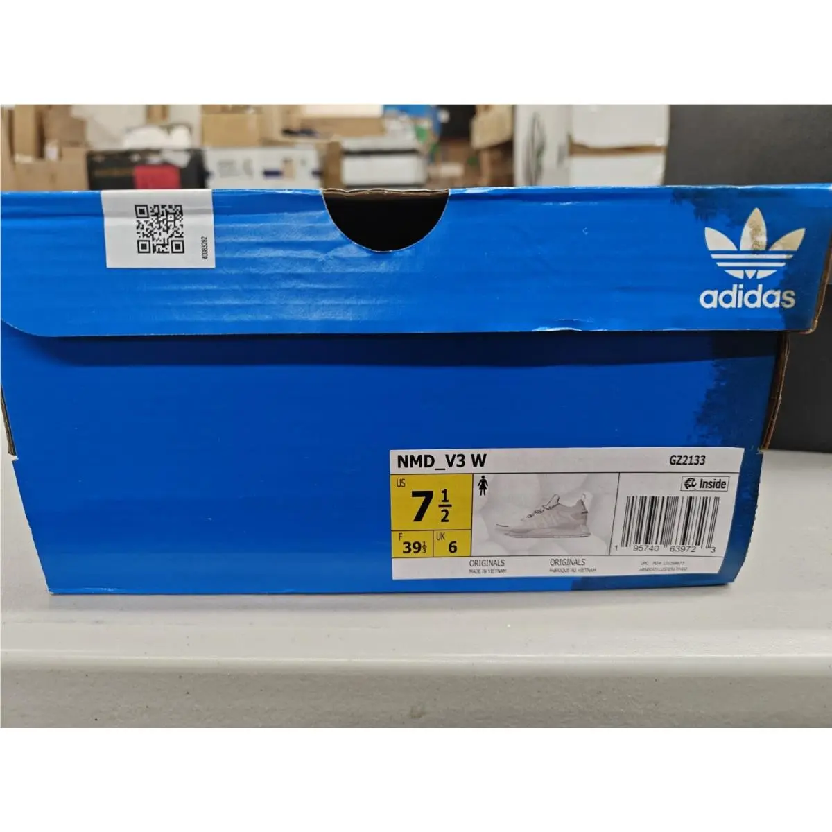 Size 7.5 - Adidas NMD_R1 V3 Cloud White W