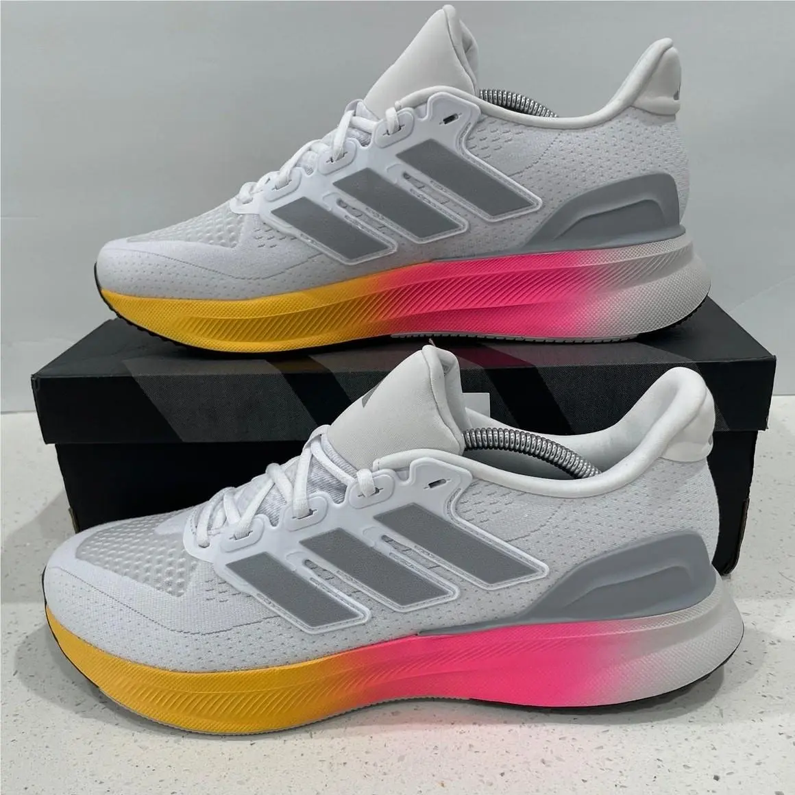 Adidas Ultrarun 5 Men`s Sz 11.5 -white Gradient Pink IE8791
