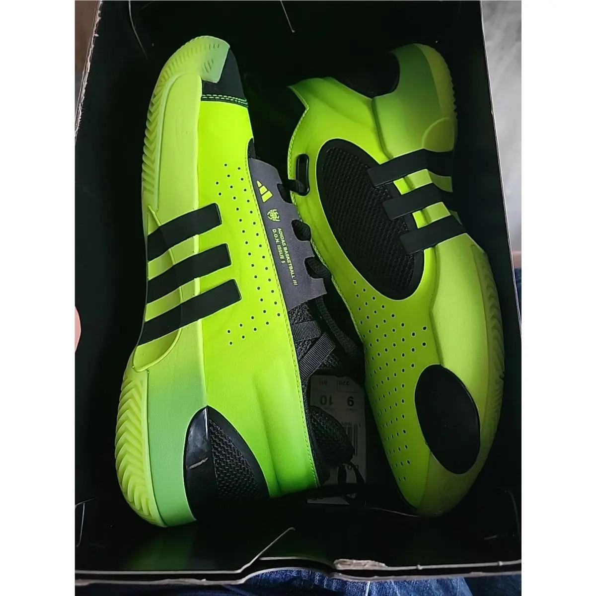 Adidas shoes - adidas D.O.N. Issue - Issue - IE7801 - Black/ Volt, Manufacturer: Black/ Volt 0